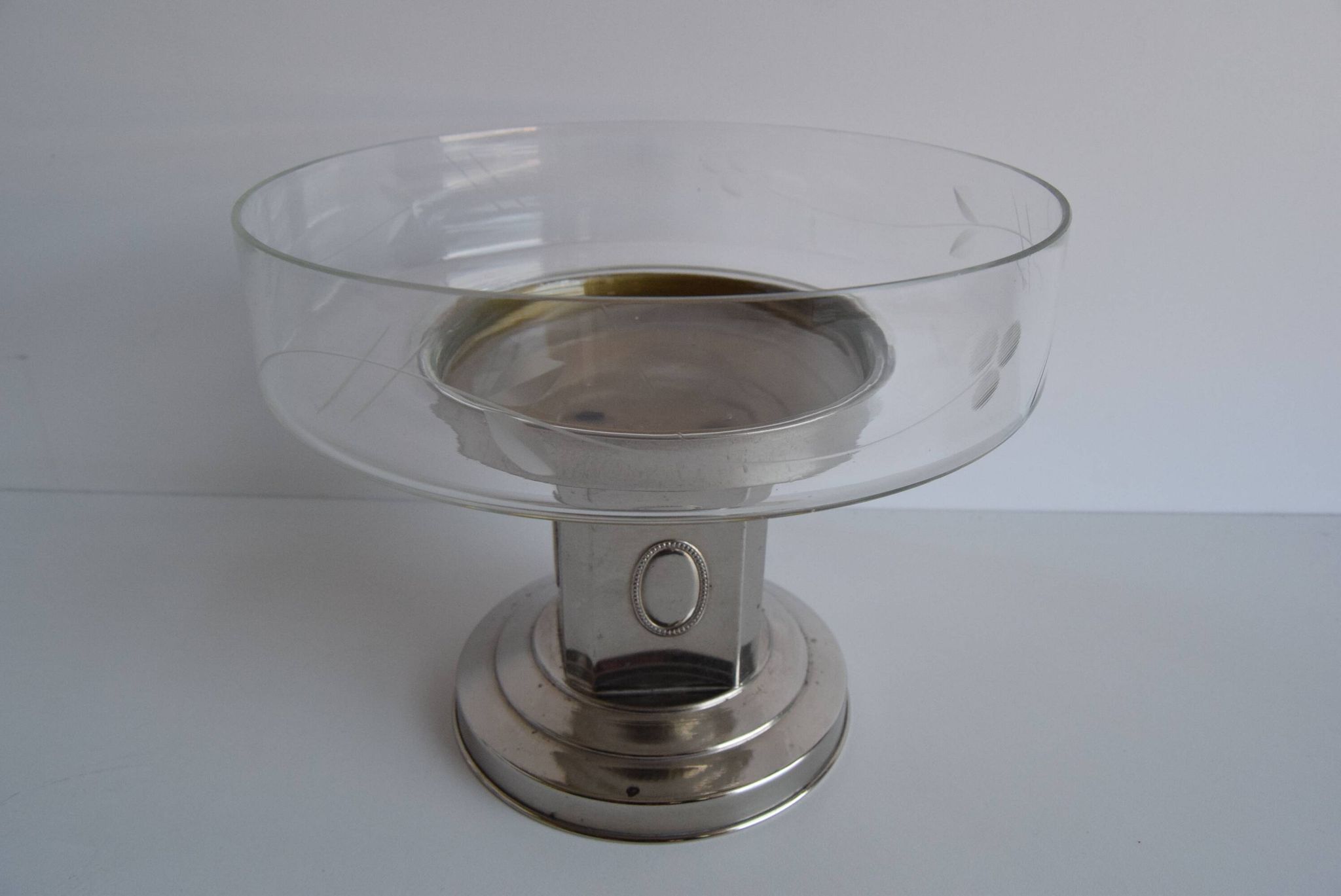 Art Deco Bowl with Fruit Attachment, 1930s