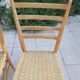 Pairs of chairs rope and wood 50s Italy