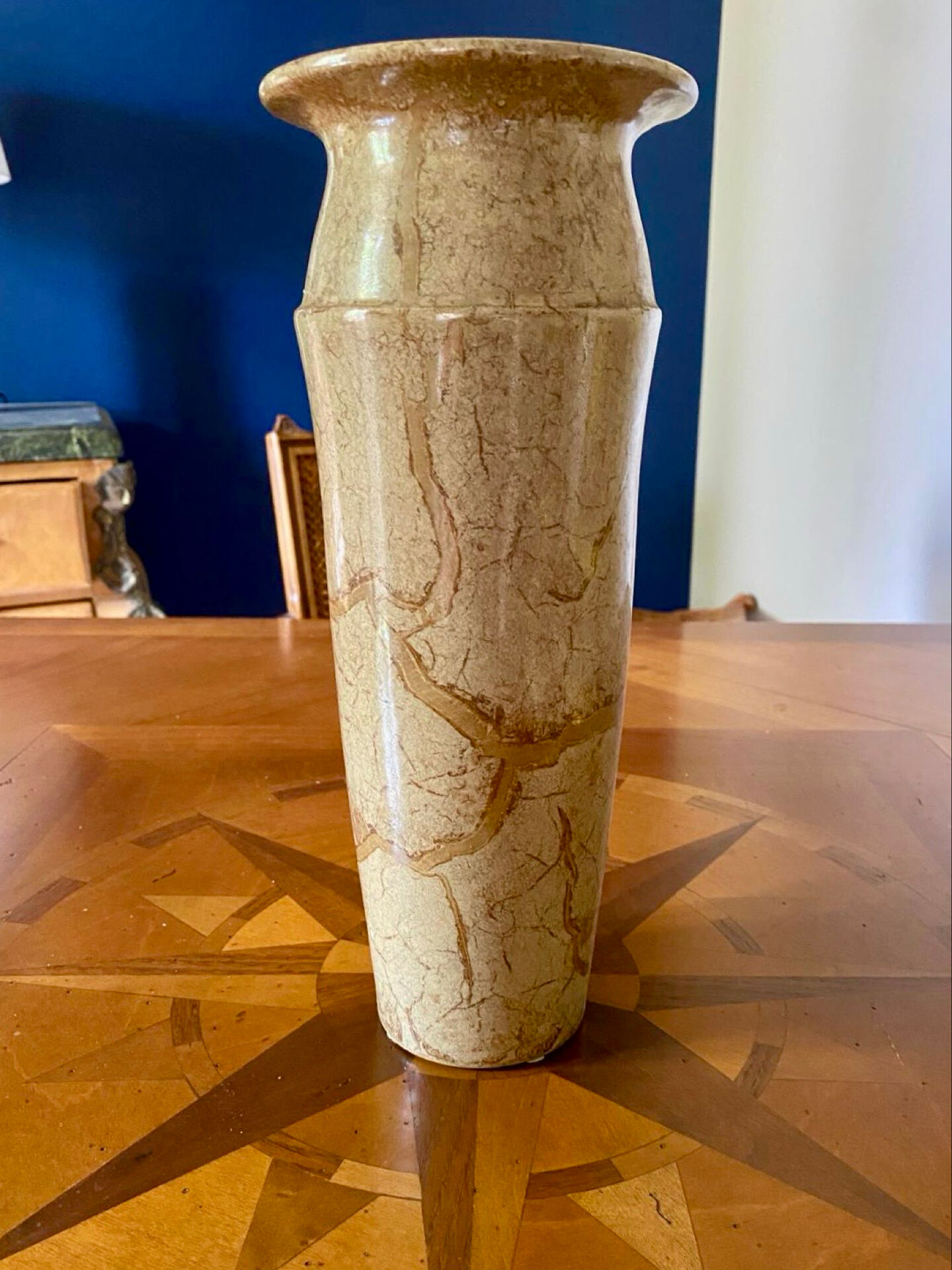 Jacques Molin vase for Charolles – crackled earthenware – 33 cm