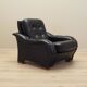 Black armchair, Italian design, 1980s, manufacture: Italy