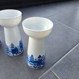 4 vintage Dutch vases for hyacinths