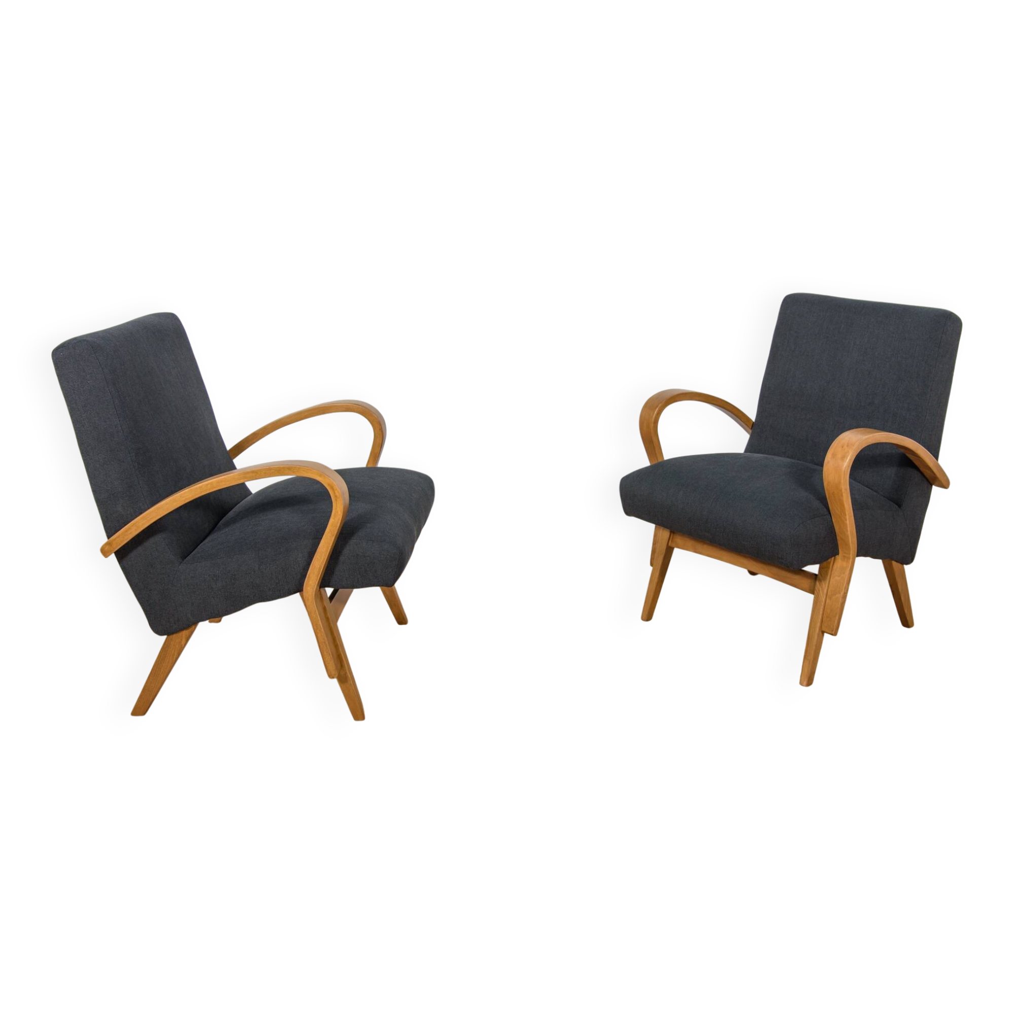 Mid Century Armchairs, Czechoslovakia, 1960s, Set of 2