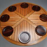 Round Dining table by Olle Pira. 1970s, Sweden