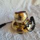 Pair of adjustable spot lamps in gold metal – Pierre Disderot Lighting, Paris