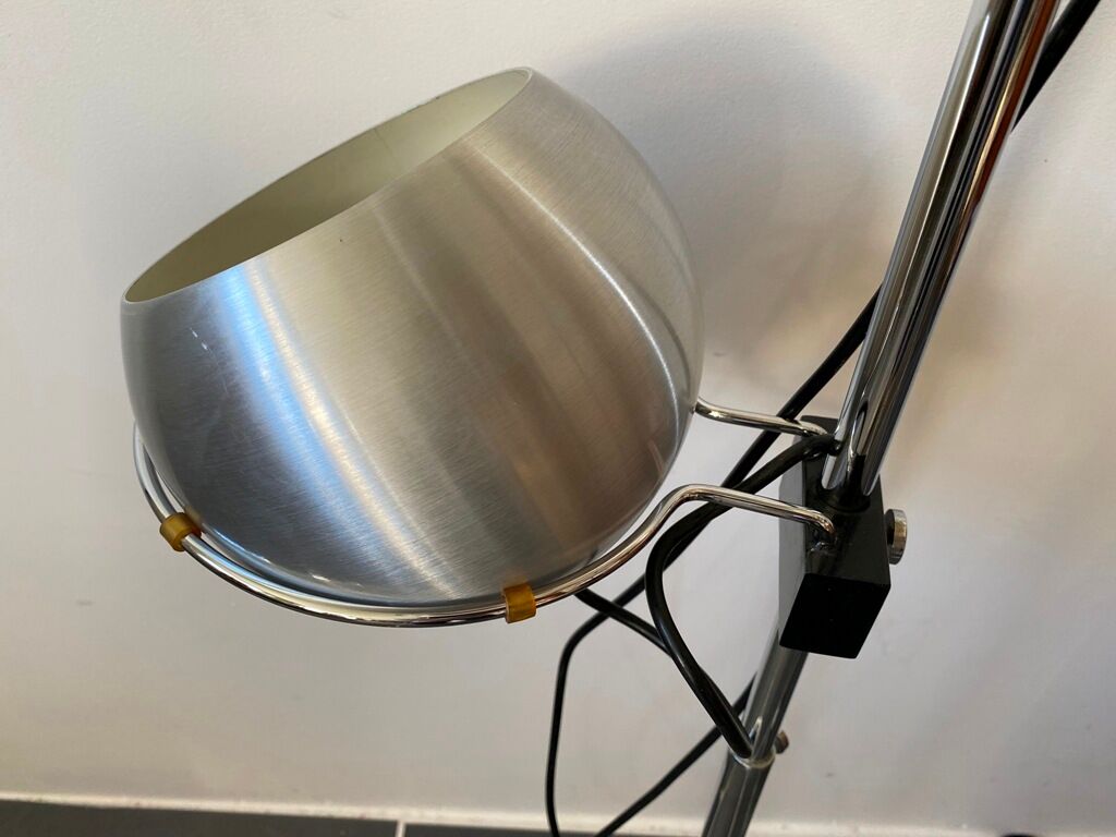 Chrome eye ball floor lamp by Goffredo Reggiani vintage 1970