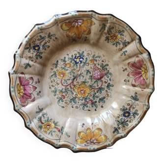 Italian ceramic plate - Gubbio - 1960s