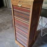 Vintage oak curtain cabinet