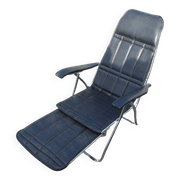 Vintage maule marga airstream reclining folding chair footrest design 1970