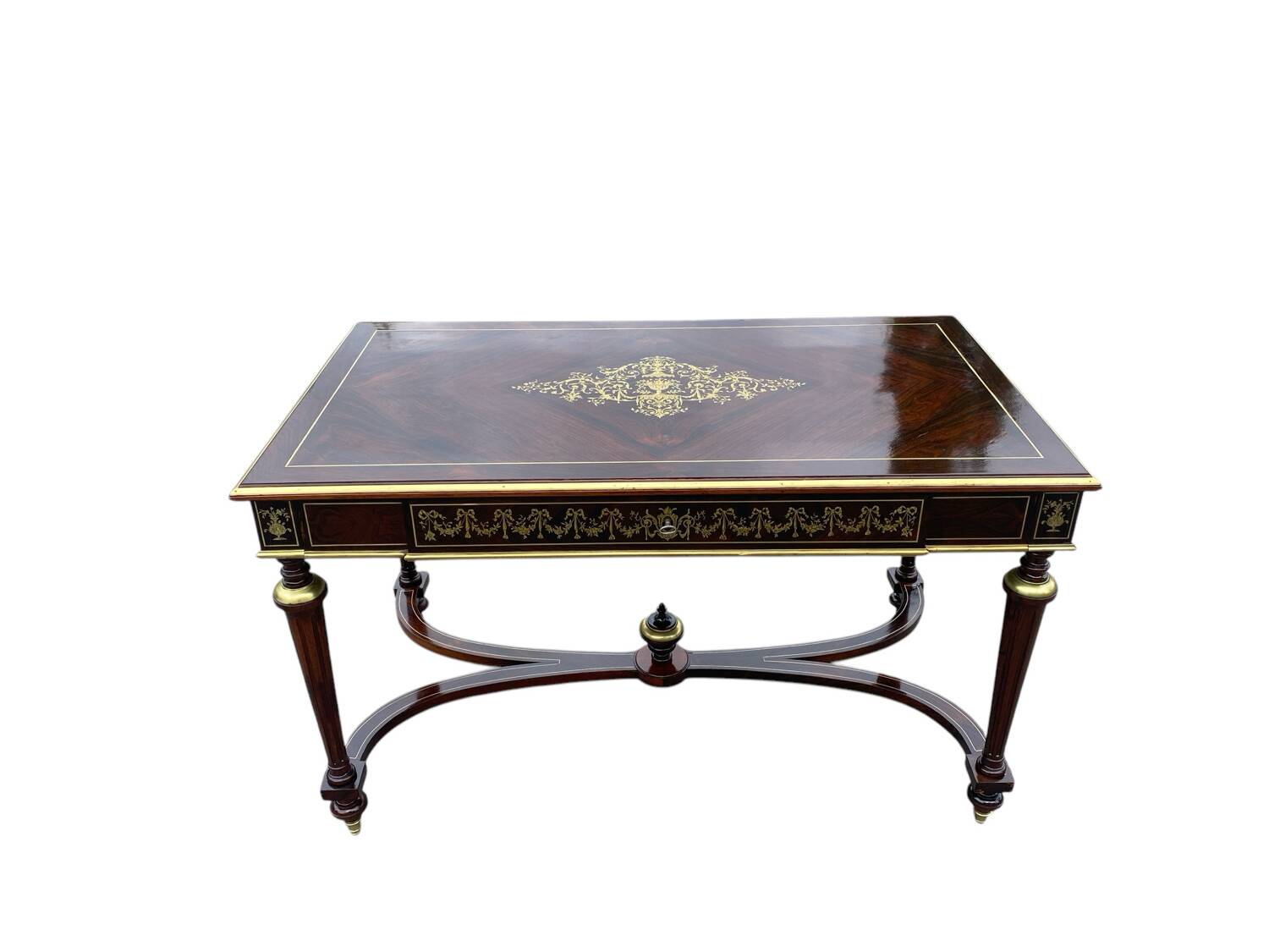 Napoleon III marquetry desk table