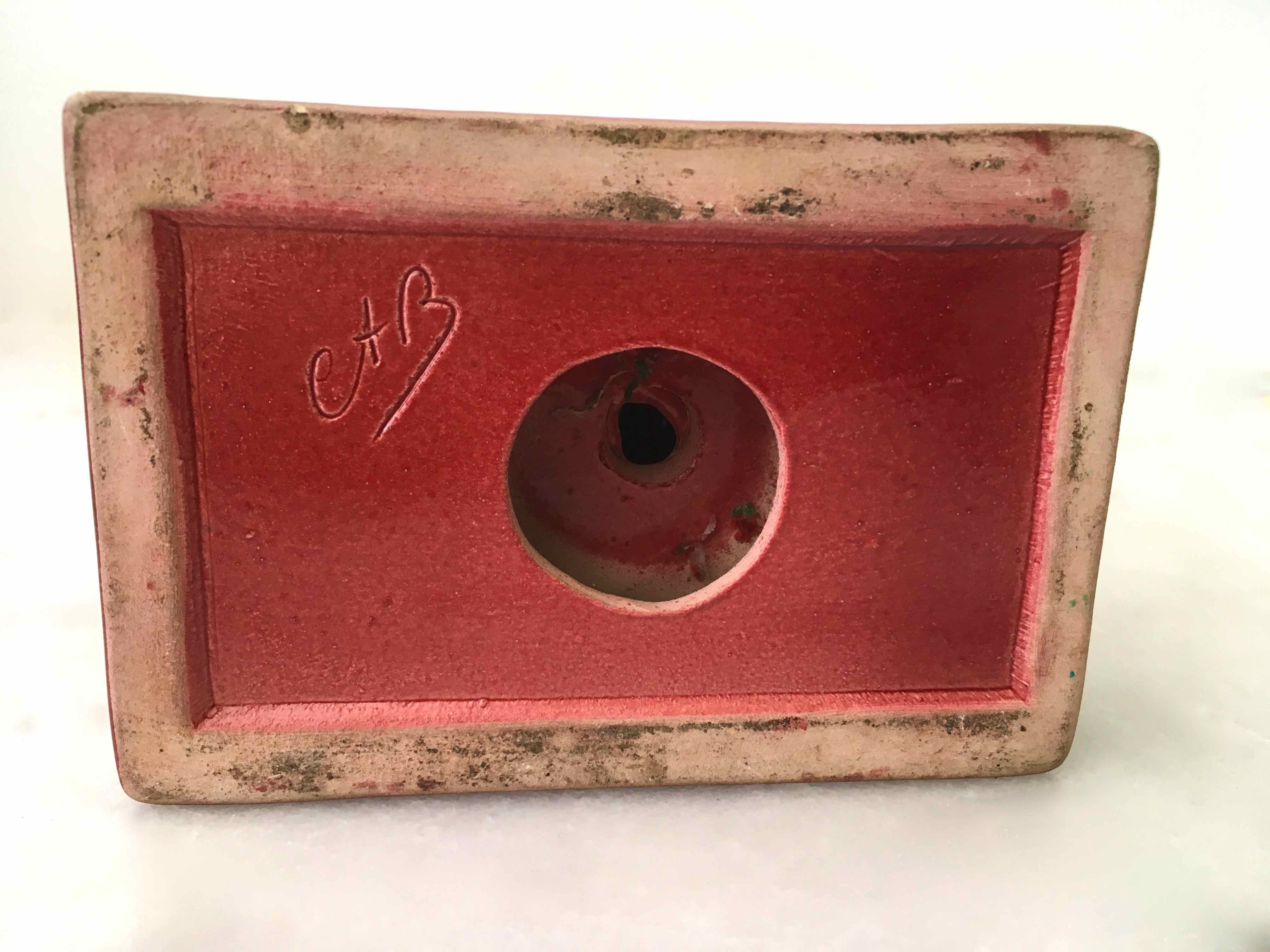 Candlestick ceramic art of bordeaux 1930