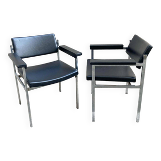 Pair of visitor armchairs by Eugen Schmidt