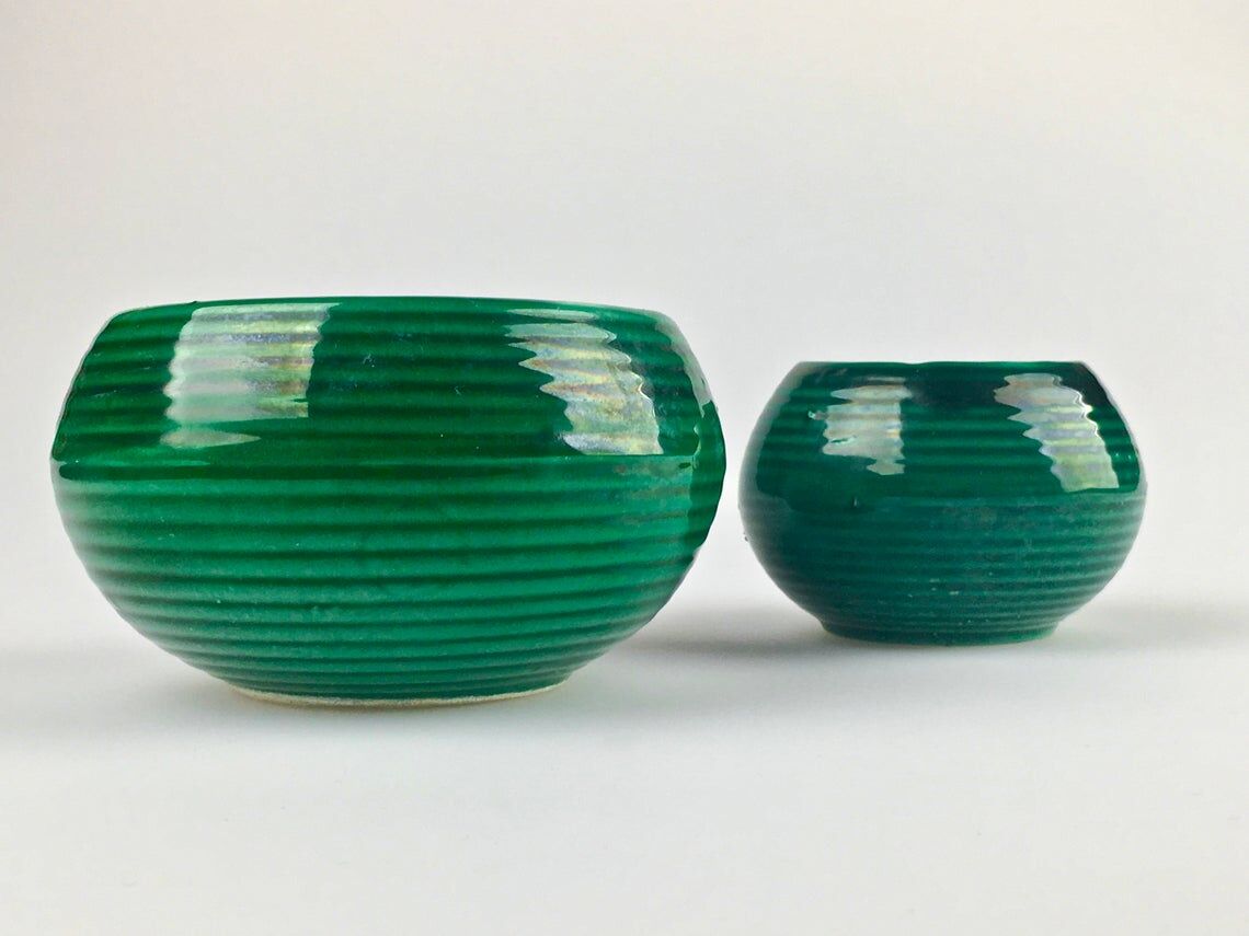 Pair of 1930s ceramic nesting bowls