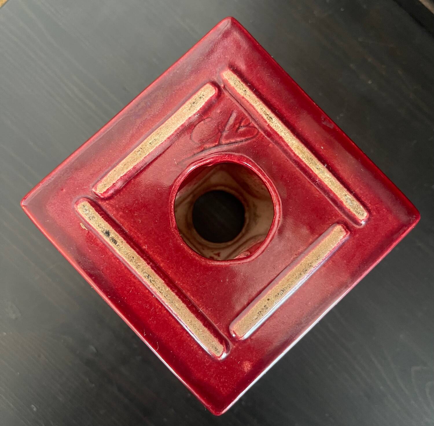 Art Bordeaux Ceramic Candle Holder