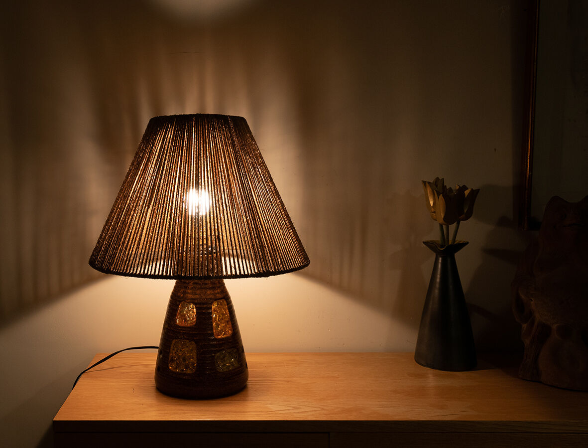 Ceramic and resin lamp 1960