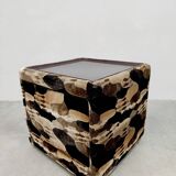 Vintage camouflage box cabinet table nightstand