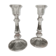 Pair of crystal candle holders