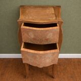 Antique marquetry bedside table / chest of drawers – Louis XV style