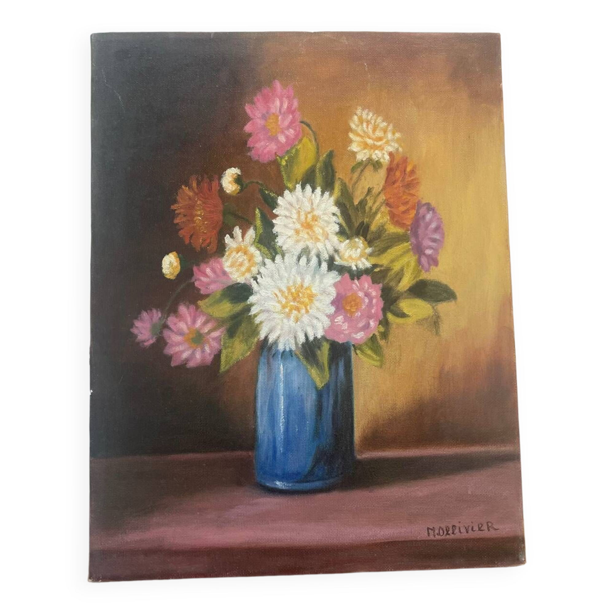 Flower canvas painting
