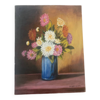 Flower canvas painting