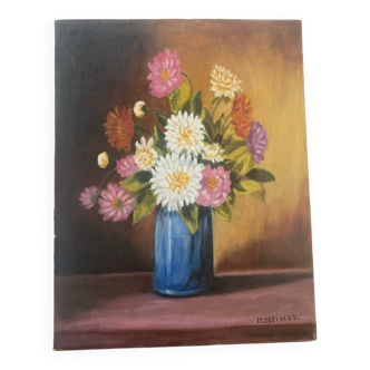 Canvas painting flowers