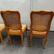 Set of 6 chairs in Louis XV style - carved wood and caning