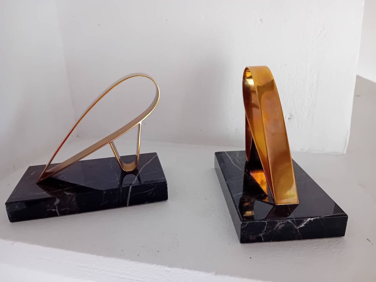 Pair of Gold Starry design bookends