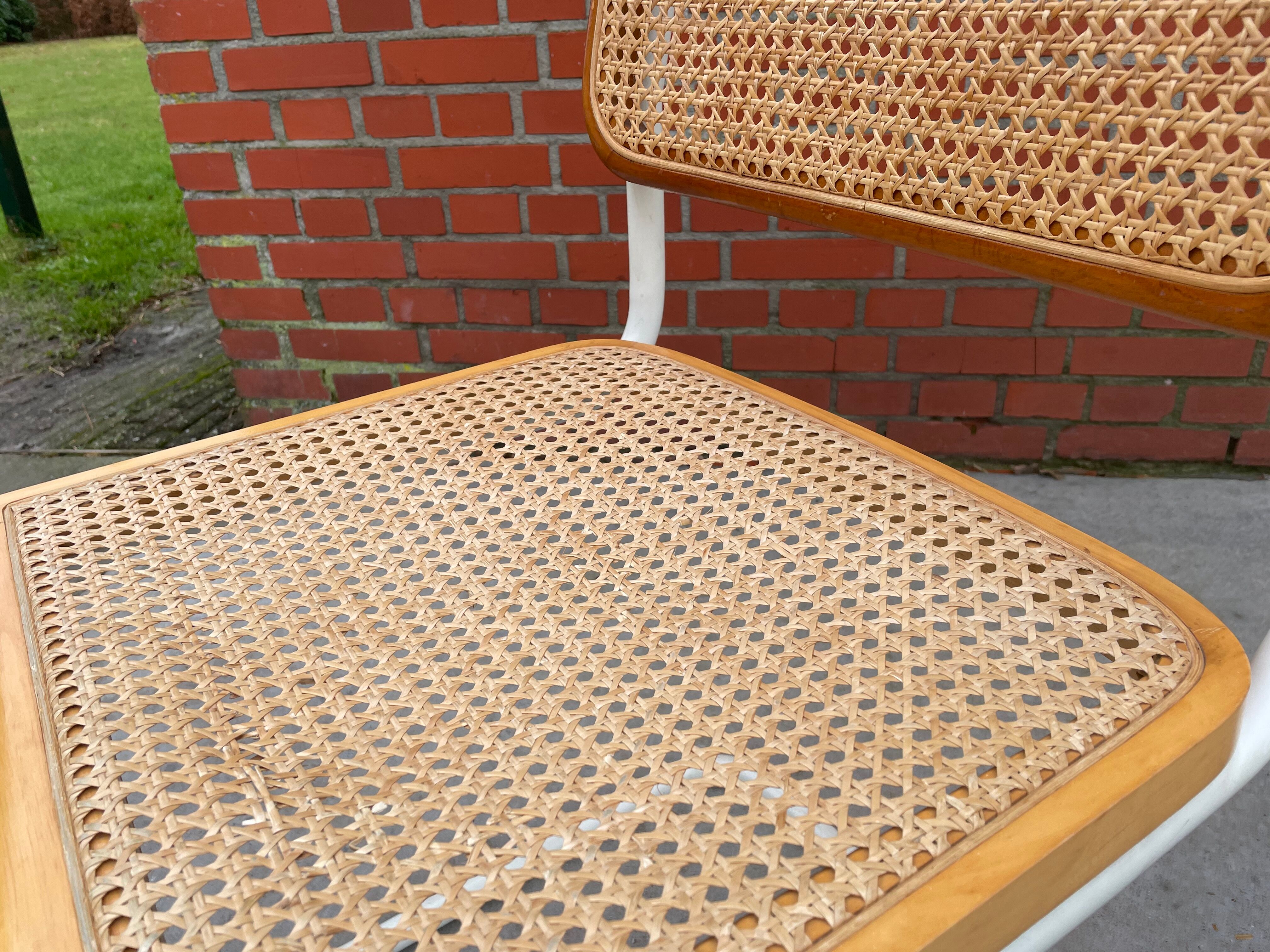 Cesca design chair b32 model white wood