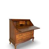 Antique Italian secrétaire in solid walnut, 1920s/1930s.