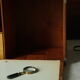 Caisse, cabinet de métier en bois vintage