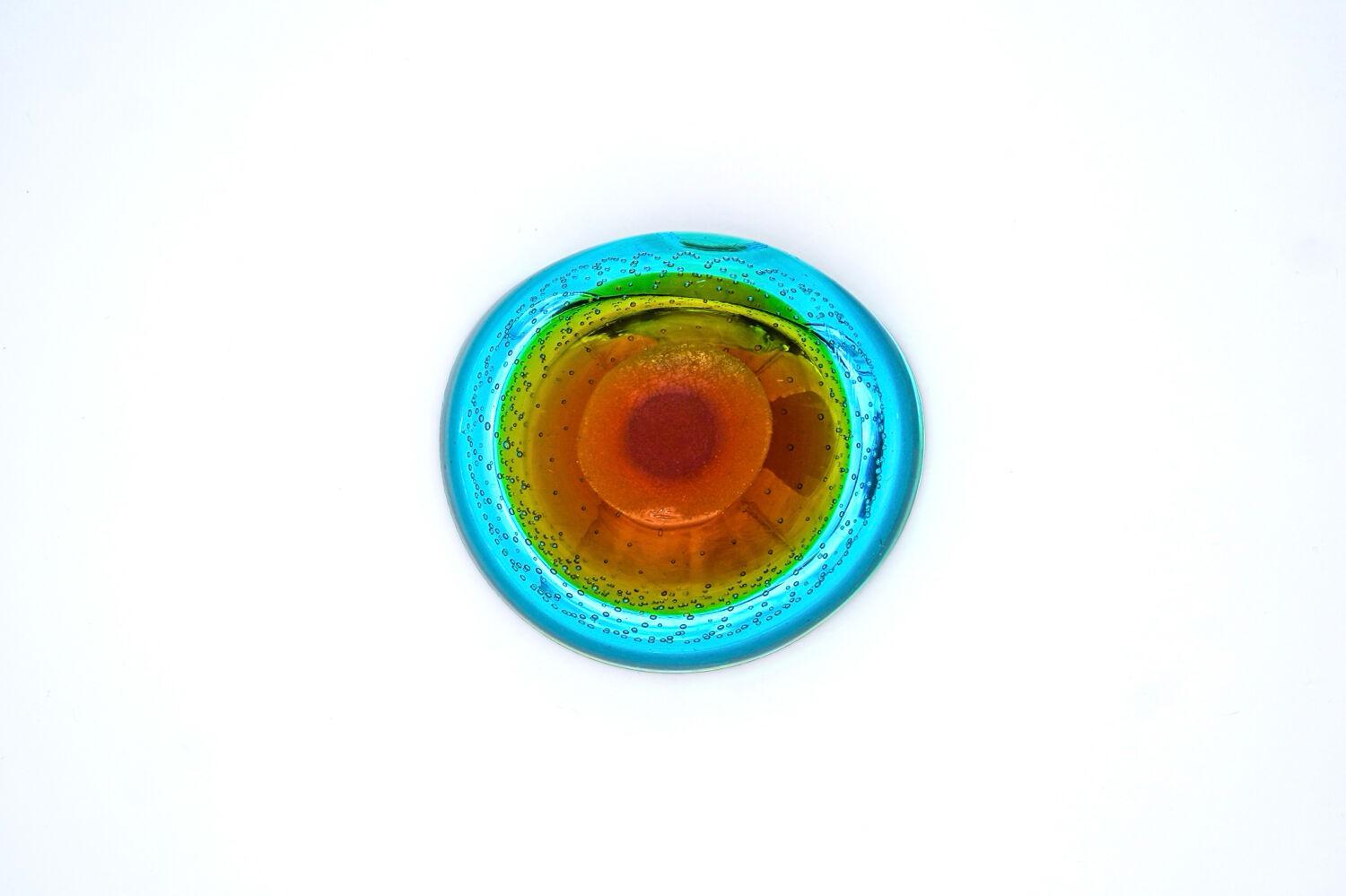 Murano pocket bowl "Sommerso Bullicante" – Galliano Ferro