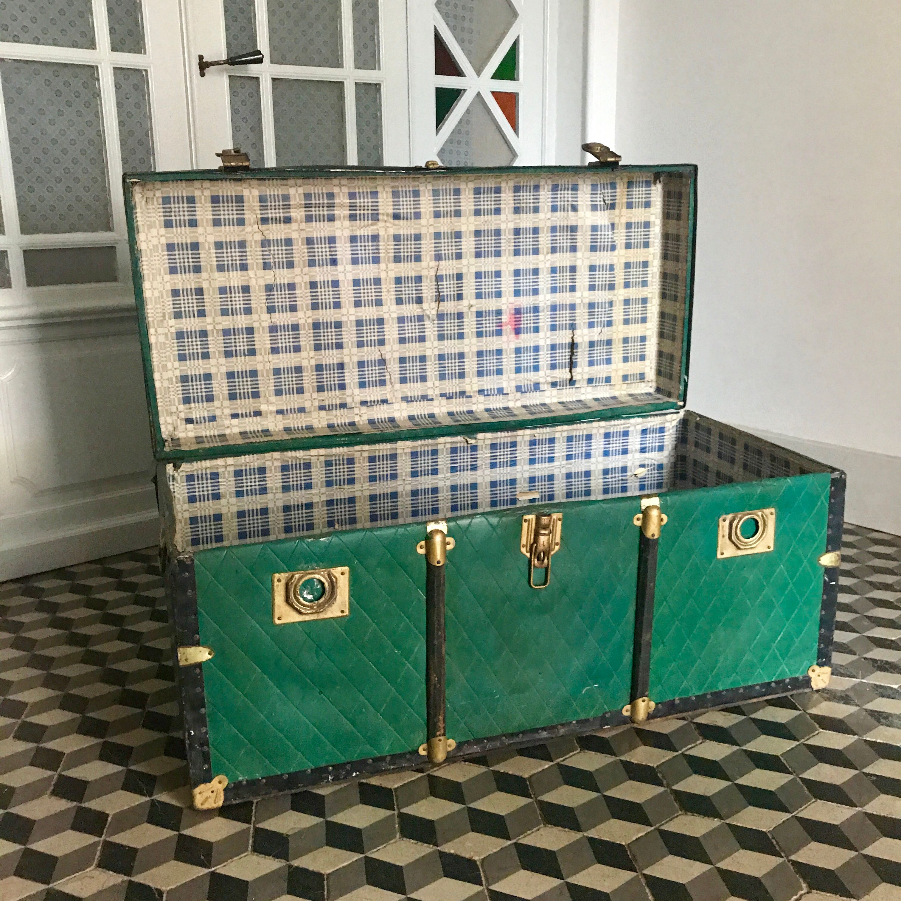 Ancient travel trunk