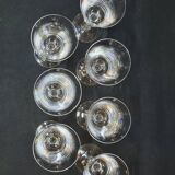 7 Fine Crystal Stemmed Wine or Water Glasses - Baccarat? / Saint Louis?
