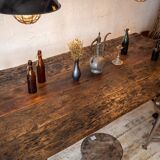 Industrial table with workbench top