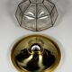 1960s 1970s Ceiling Lamp Flush Mount by Glashütte Limburg Germany