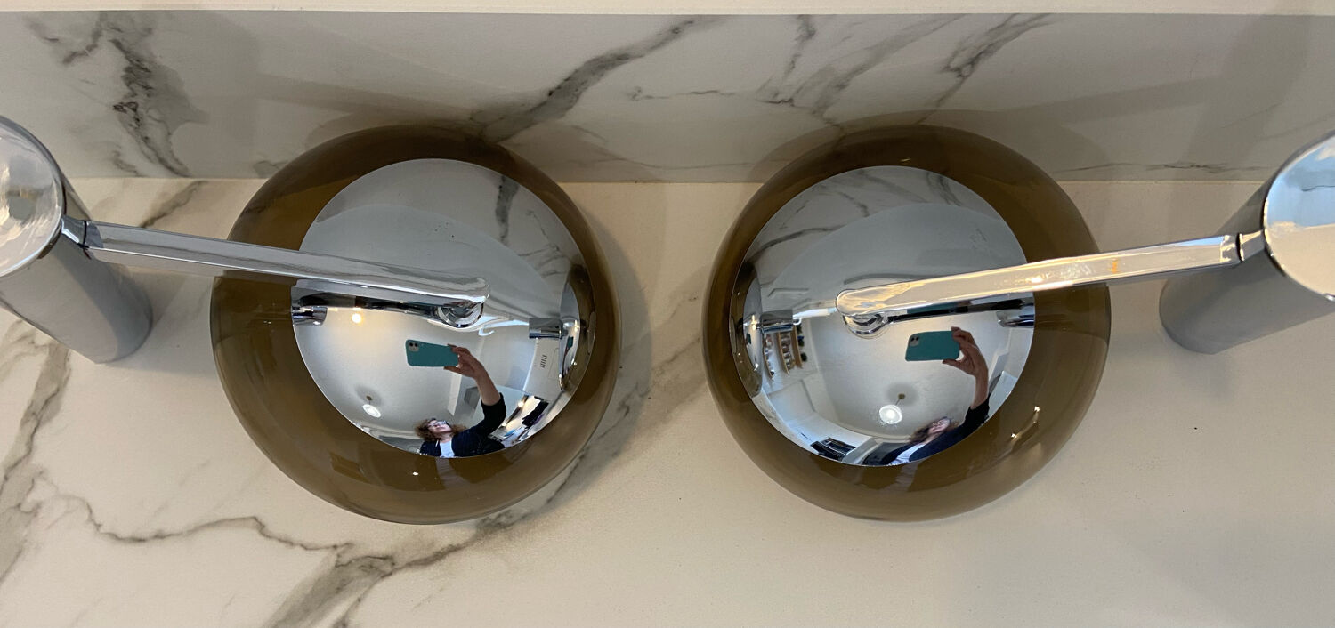 Pair of sciolari wall lamps