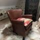 Fauteuil club en cuir