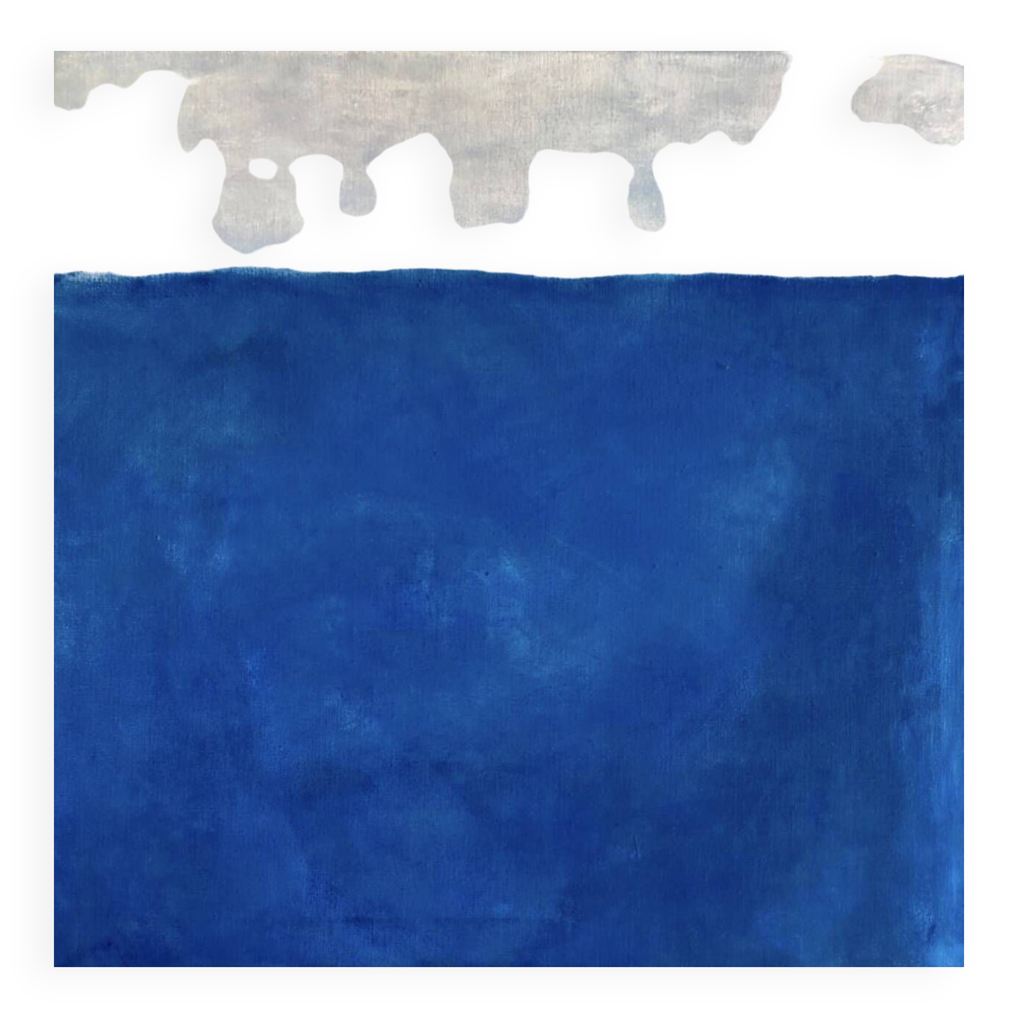 Abstract Blue White Table