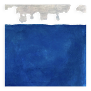 Tableau Bleu Blanc Abstrait