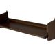 Vintage wooden wall shelve rack bookshelf in oak wood minimalist