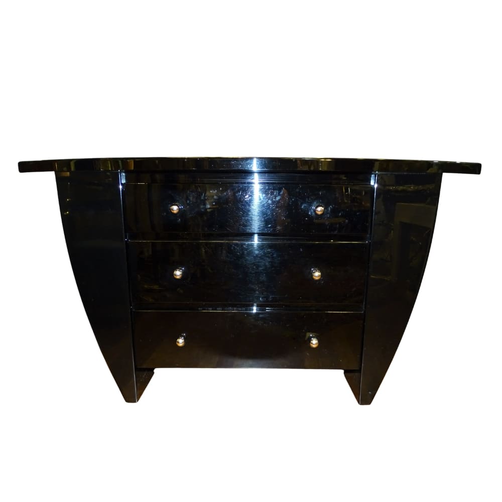 Lacquered wooden chest of drawers, David Lange, Mid-century, 1970s – France