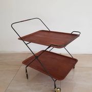 Mid-century modern, teak bar, Paul Nagel, Sweden, 1960s.