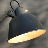 Workshop accordion lamp grey metal