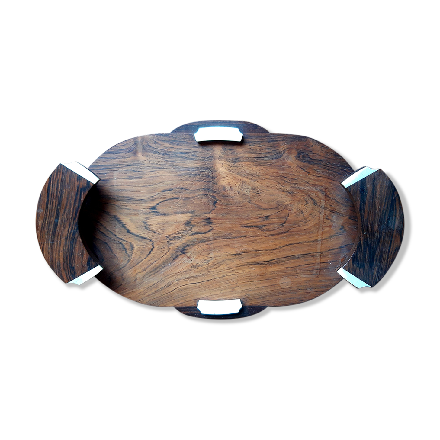Plateau art deco palissandre & ivoire