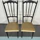 Italian Vintage set of two side Chiavari chairs from 50s