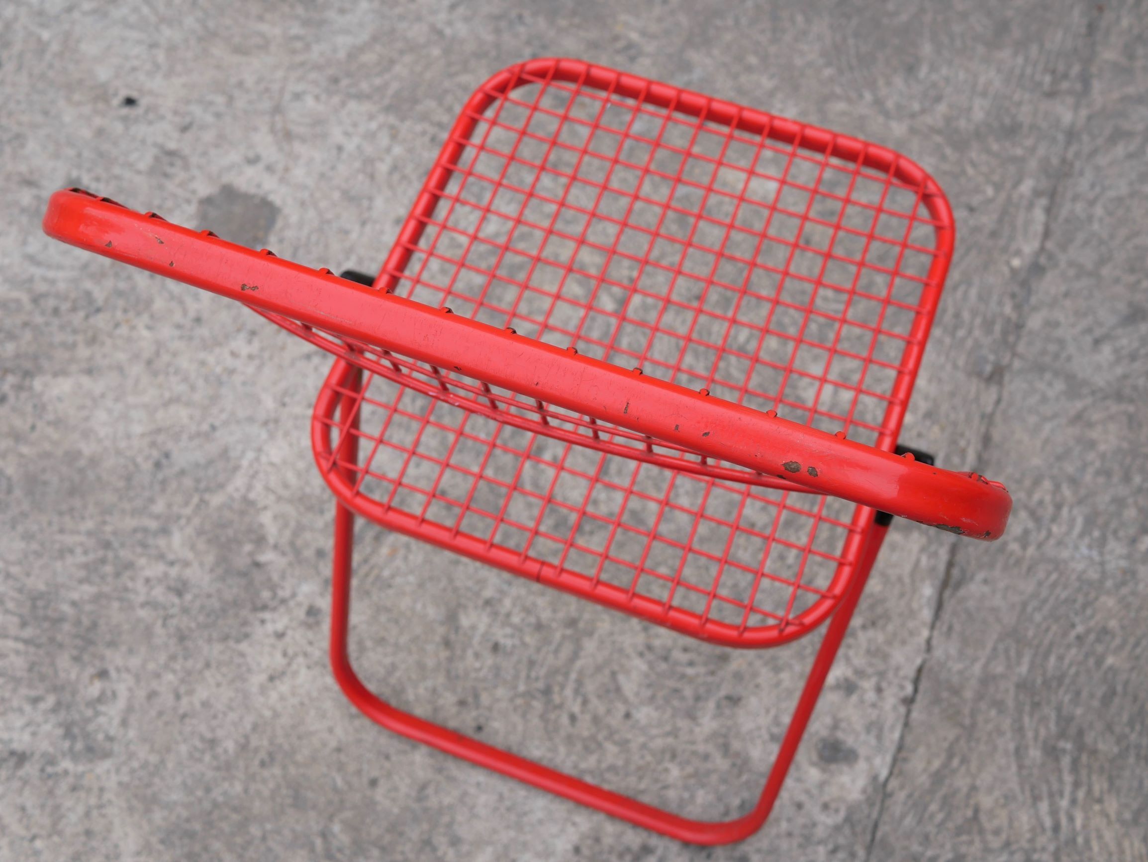 Metal folding chair by Talin editions, years 70