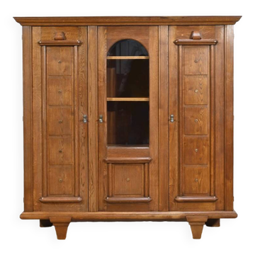 Bibliothèque en chêne, époque Art déco – 1940