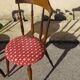 Chaises vintage, pieds compas, les 2