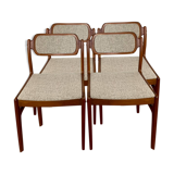 Set of 4 rosewood chairs Johannes Andersen