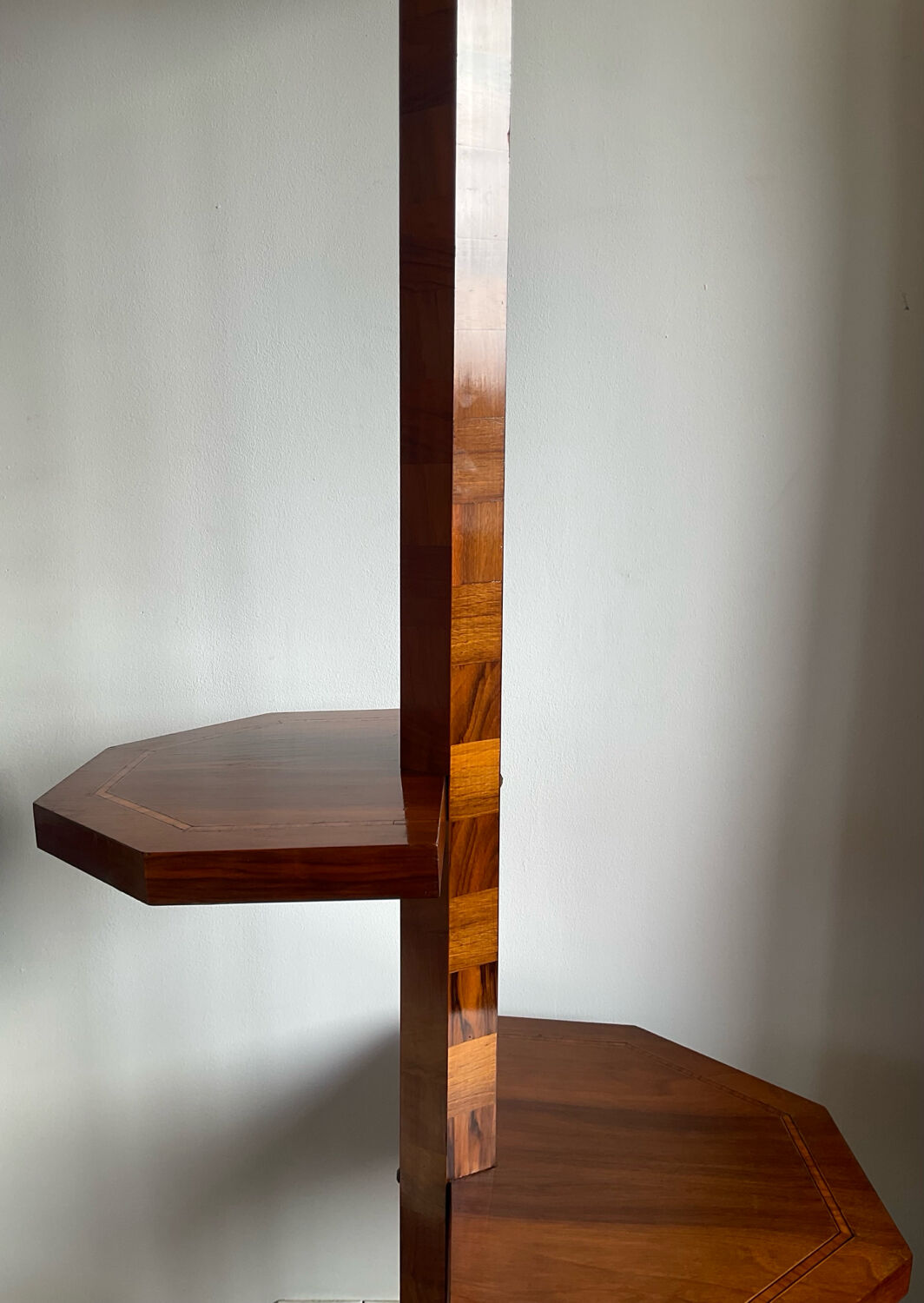 De Coene Art Deco floor lamp in marquetry