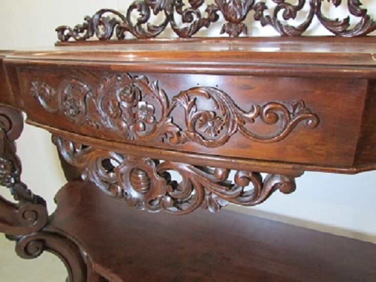 Mahogany Napoleon III console